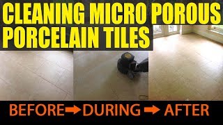 Cleaning Micro Porous Porcelain Tiles in Gamlingay [upl. by Nalyorf]