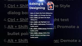 PowerPoint Editing amp Designing Shortcuts shorts [upl. by Ynohtnael441]