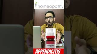 Appendicitis medicines homeopathic homeopathy youtubeshorts trending viralvideo appendicitis [upl. by Hairabez]