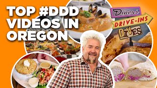 Top 5 DDD Videos in Oregon with Guy Fieri  Diners DriveIns and Dives  Food Network [upl. by Rehc882]