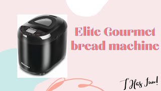 Making bread  Elite Gourmet bread maker elitegourmetsmallkitchenap2086 [upl. by Ransell]