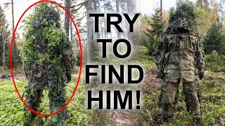 How to Hide  Ghillie Suit in Action [upl. by Frohne]