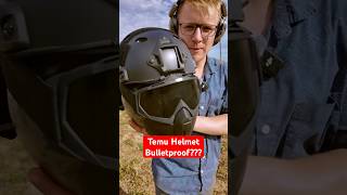 Testing TEMU Ballistic Helmet Bulletproof Test civtac pewpew firearms [upl. by Nerland]