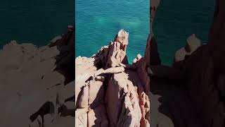 Rocce Rosse Arbatax sardegna beach travel nature drone reels beautifuldestinations [upl. by Cosmo210]