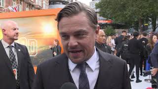 Once Upon a Time in Hollywood London Premiere Cast amp Crew Soundbites  SocialNewsXYZ [upl. by Findley]