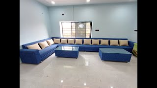 12 seater L shape sofa making sofa sofamaking furniture housedecor housedesign vlog [upl. by Haliehs501]