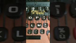 NAKED TYPEWRITER  OLIVETTI LETTERA 32 DL 27 [upl. by Power]