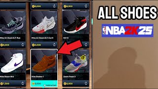 NBA 2K25 ALL SHOES NikeJordanPumaUnder ArmourNew BalanceConverse [upl. by Sherm108]