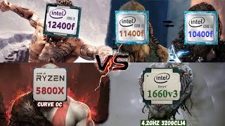 Нож в печень 12400f vs 5800x vs 10400f vs 11400f vs 1660v3 [upl. by Sumer]