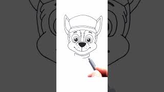 How to Draw Chase Paw Patrol [upl. by Koerner]