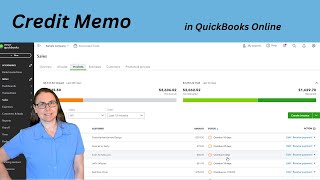 Credit Memos in QuickBooks Online [upl. by Aihseym]