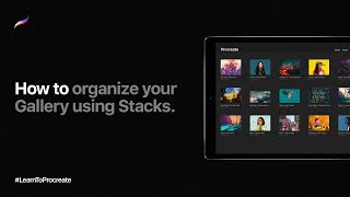 How to organize your Gallery using Stacks in Procreate [upl. by Oliy]