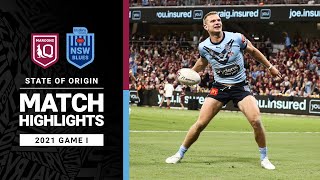 Maroons v Blues Match Highlights  Game I 2021  State of Origin  NRL [upl. by Mcclish]