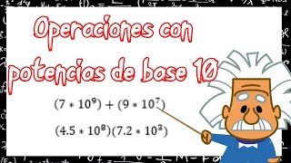 ¿Cómo realizar operaciones con potencias de base 10 [upl. by Stier]