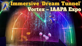 Immersive Water Projection Tunnel ‘Dream Tunnel’ by Vortex seen at IAAPA Expo [upl. by Chemarin]