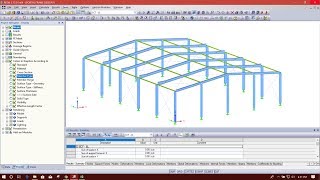 MODELING OF 3D PORTAL FRAME AND APPLYING LOADS IN DLUBAL RFEM [upl. by Joshi]