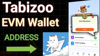 How To Connect EVM Wallet Address In Tabizoo ✅ [upl. by Aizek614]