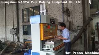 20 ton Hot Press Machine for Pulp Molding Products [upl. by Ettennaej804]