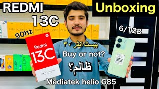 Budget smartphone Under 30k  Redmi 13C unboxing and price in Pakistan [upl. by Anigue]