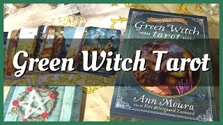 Green Witch Tarot Unboxing First Impressions  Llewellyns new card stock [upl. by Anilemrac112]