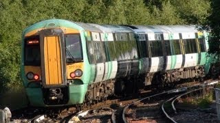 377213  377208 Dual Voltage Units Together On Metro Departing Tattenham Corner For New Cross Gate [upl. by Aicnatsnoc]