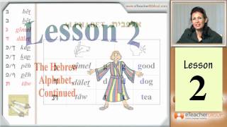 Learn Biblical Hebrew  lesson 2  Hebrew AlefBet part 2  by eTeacherBiblicalcom [upl. by Mercedes91]