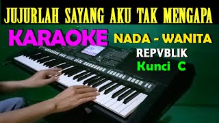 SANDIWARA CINTA  Repvblik  KARAOKE Nada Wanita  HD [upl. by Leo]