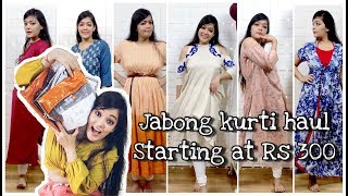 Jabong Kurti Haul  EORS  RS 312 Onwards [upl. by Smeaj]