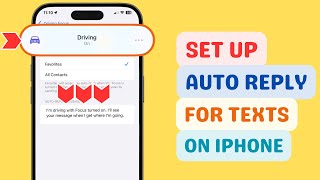 How to Set Up Auto Reply for Texts on iPhone [upl. by Doralynne]