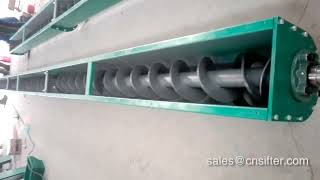 Stainless Steel Shaftless U Shape Screw Powder Conveyor [upl. by Etyak]