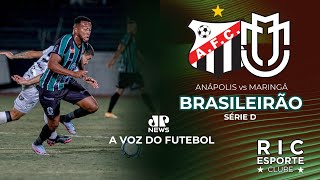 AOVIVO  Anápolis 1x1 Maringá FC  BRASILEIRÃO  JPNews Maringá  A VOZ DO FUTEBOL [upl. by Trebor]