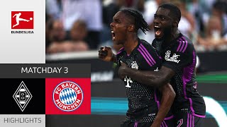 Borussia Mgladbach  FC Bayern München 12  Highlights  Matchday 3 – Bundesliga 202324 [upl. by Brick]