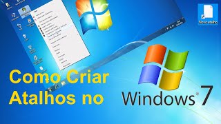 Como Criar Atalhos de Pastas e Arquivos no Windows 7 [upl. by Anolla358]