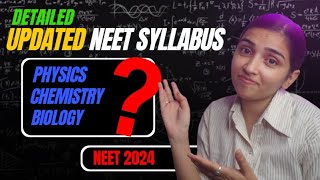 NEET 2024 Deleted SyllabusBiology Chemistry And Physics Detailed Video [upl. by Rolando]