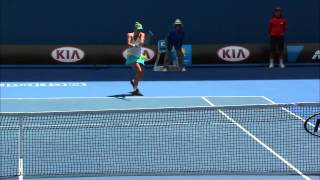 Sara Errani v Yanina Wickmayer highlights 3R  Australian Open 2015 [upl. by Yrakcaz]