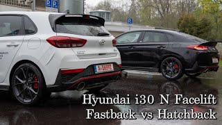 Hyundai i30N Facelift Performance 2021 🏁  Fastback vs Hatchback  FahrberichtTestReview deutsch [upl. by Martella715]