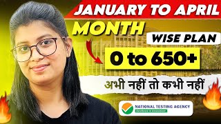 Month wise PLAN for NEET 2024🔥 Last 4 months Easiest way to score 650 marks  neet [upl. by Anircam]