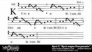 Kyrie V from Mass V Gregorian Chant [upl. by Giffer]