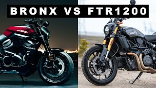 HarleyDavidson Bronx vs Indian FTR1200 [upl. by Adnole802]