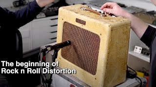 The Origin of Guitar Distortion playing a 1949 Fender Tweed Deluxe then going kinda nuts [upl. by Lisle399]