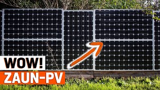 ZaunPV Solarstrom mit dem Gartenzaun ernten [upl. by Ahsiuqet]