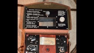 wojskowy rentgenoradiometr DP75  Polish military Geiger counter DP75 [upl. by Hgeilyak834]