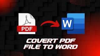 How to Convert PDF to Word for Free  2024 [upl. by Alegnasor512]