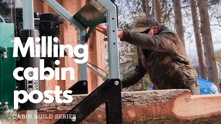 Milling up cabin beams and posts for our OFFGRID getaway in Northern Ontario [upl. by Thibaud]