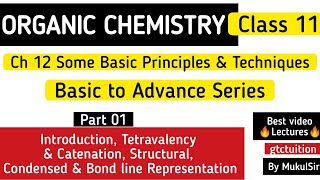 Organic Chemistry Class 11  Part 01  Intro Catenation amp Representation  Basic to Advance Series [upl. by Irodim148]