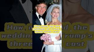 How much did the weddings of Trump’s three wives cost Part 1 [upl. by Odab]