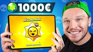 Jai Dépensé 1000€ pour TERMINER Brawl Stars [upl. by Anwat]