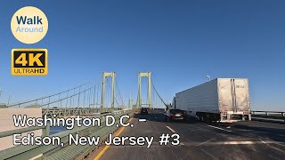 【4K60】 Interstate Driving  Washington DC  Edison New Jersey 3 [upl. by Hubey531]