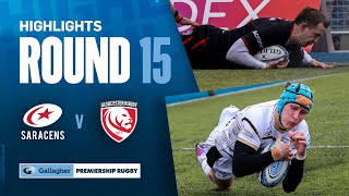 Saracens v Gloucester  HIGHLIGHTS  Parton Scores FASTEST Prem HatTrick  Gallagher Premiership [upl. by Nylissej875]