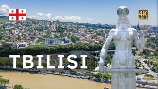 Tbilisi Tiflis Georgia from Above  Stunning 4K 60fps Drone Footage [upl. by Stultz]